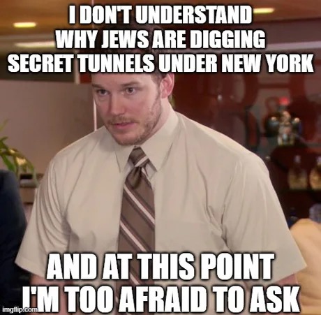Jewish secret tunnel meme