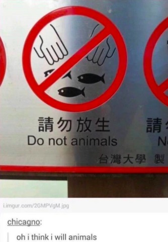 Not animals do - meme
