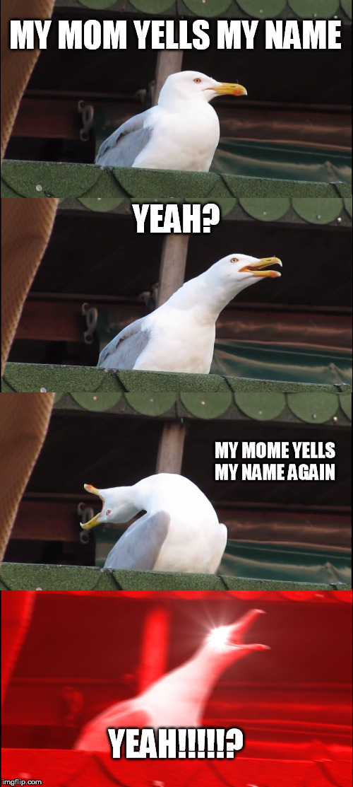 Mom yells - meme
