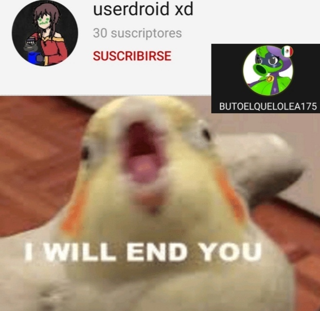 Encontré el canal de YouTube de Userdroid xd - meme