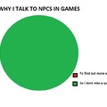 Why i talk to npcs in games