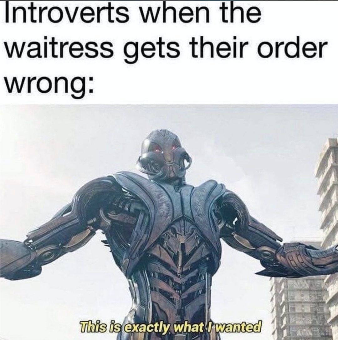 im not an introvert - meme