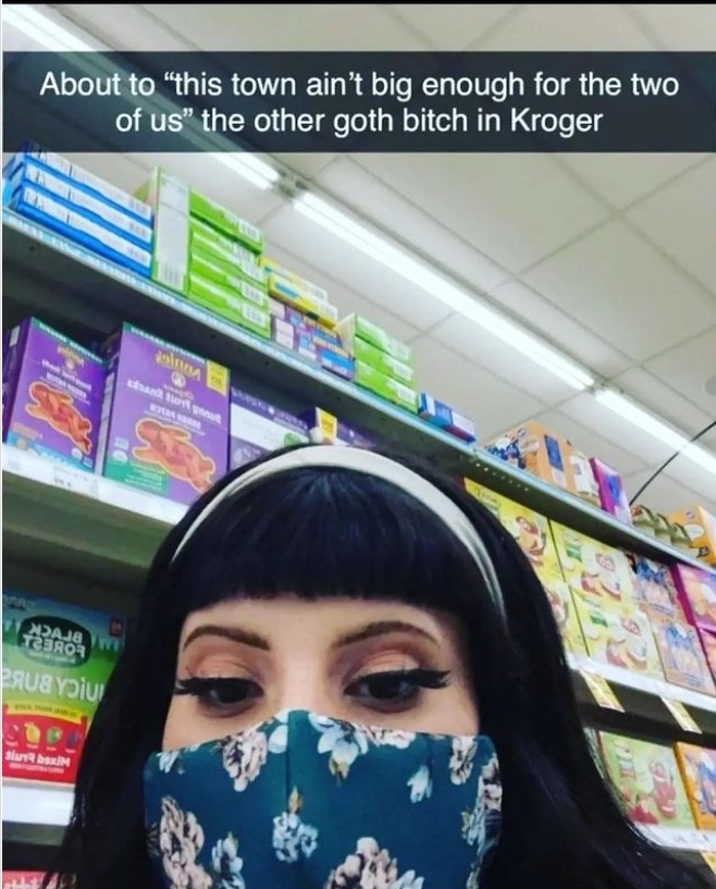 Sexy goth girl fight - meme