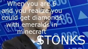 Minecraft stonks - meme