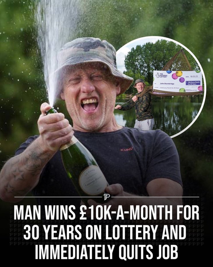 Man quits job after winning 10k a month for lottery - meme