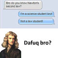 Newton's second law