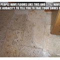 dirty floor