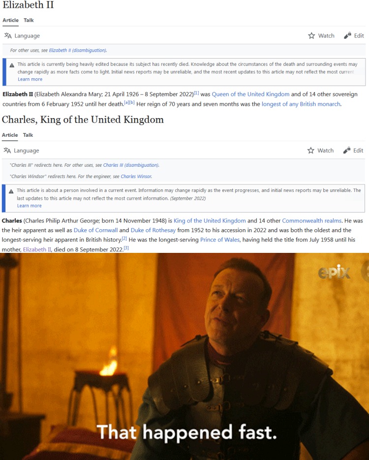 wikipedia editors went nuts this time - meme