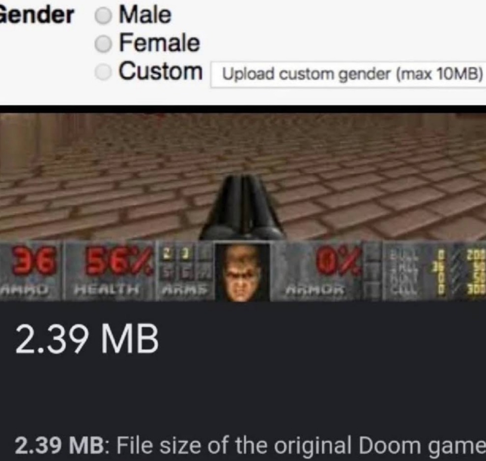 Who gender bigger than mf Doom? - meme