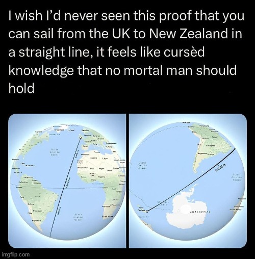 Isn't the Earth flat? XD - meme
