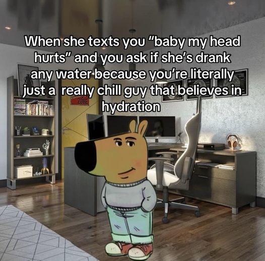 chilling - meme