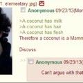 A coconut is a mamal