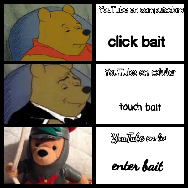Tipos de click bait - meme