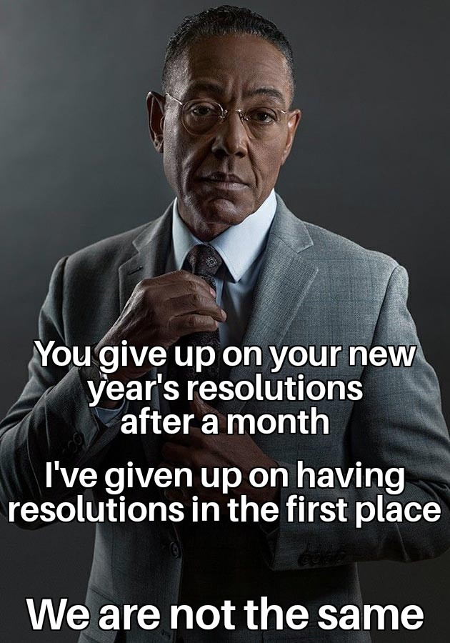 New year 2023 resolutions - meme