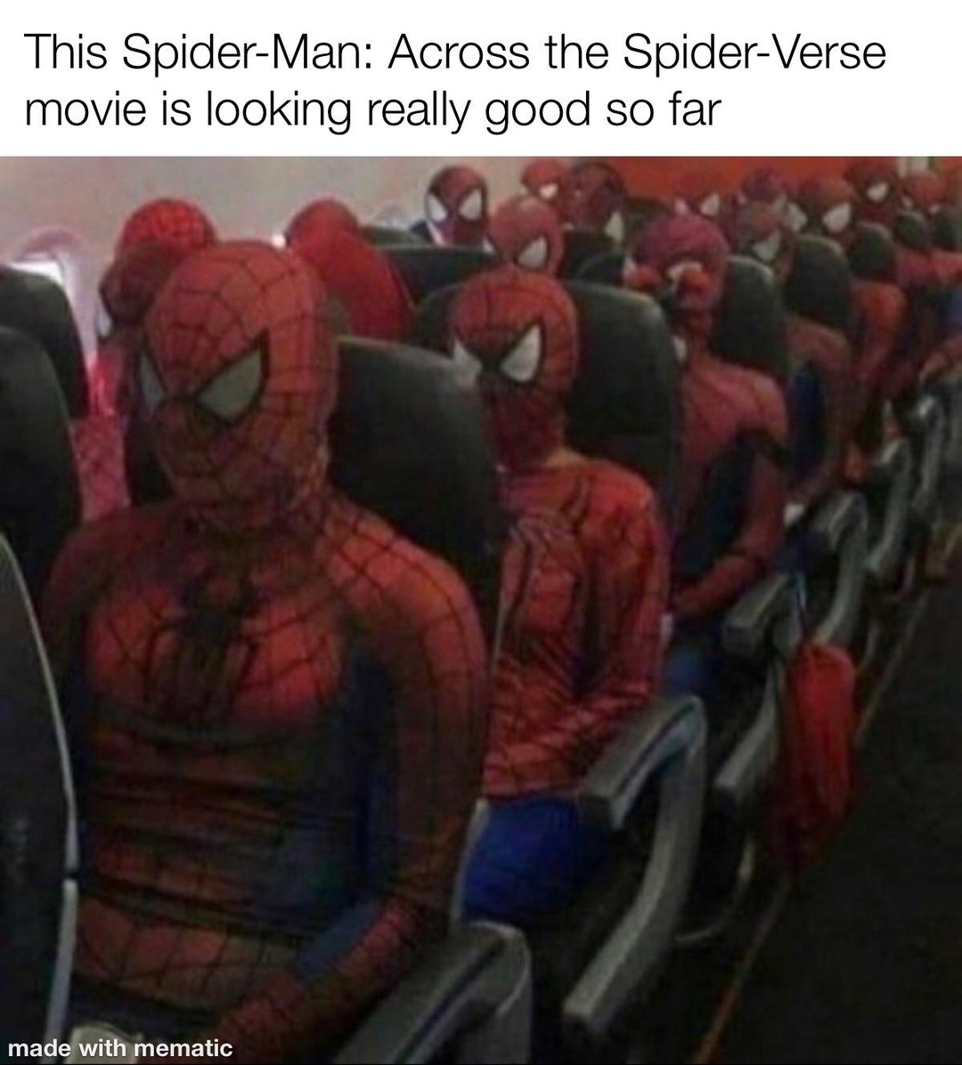 Me and the boys waiting for Spiderman across the Spider-verse - meme