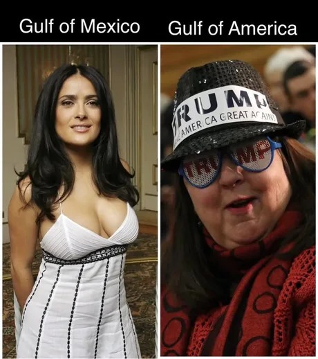 Golfo de mexico vs golfo de america - meme