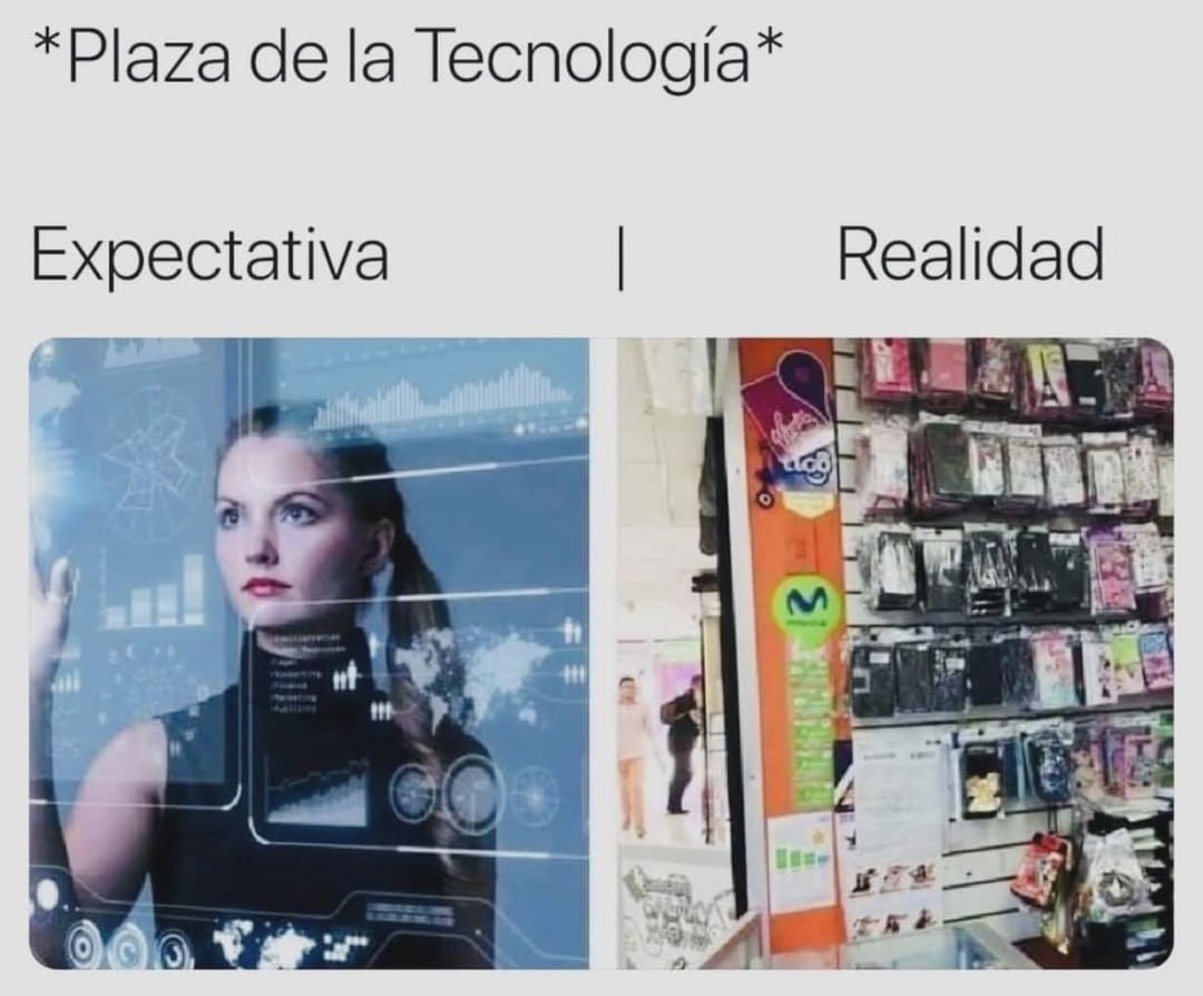 Plaza de la tecnología - meme