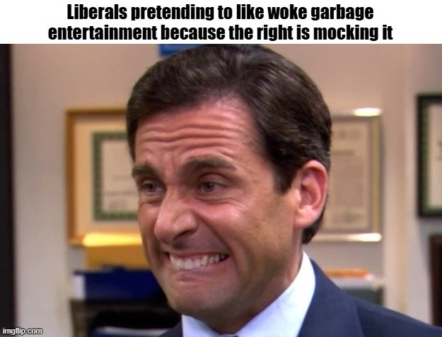 When you have to unironically praise blatant garbage to “own the chuds” - meme