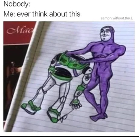 Cursed Buzz Lightyear - meme