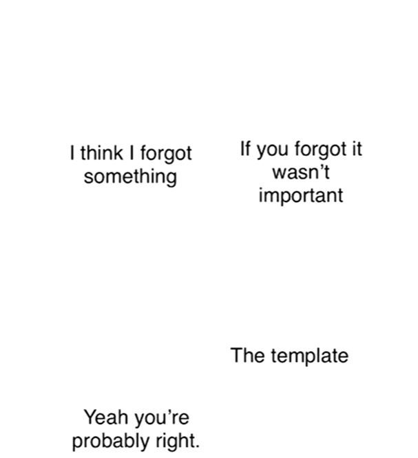 The template... - meme