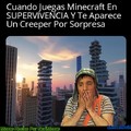 Meme: Creeper Ataca En Minecraft De Noche
