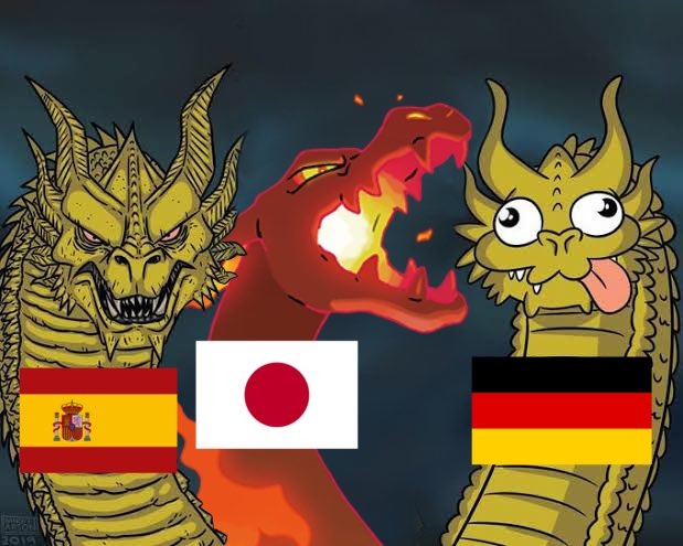 Japón, España y Alemania en el Mundial - meme