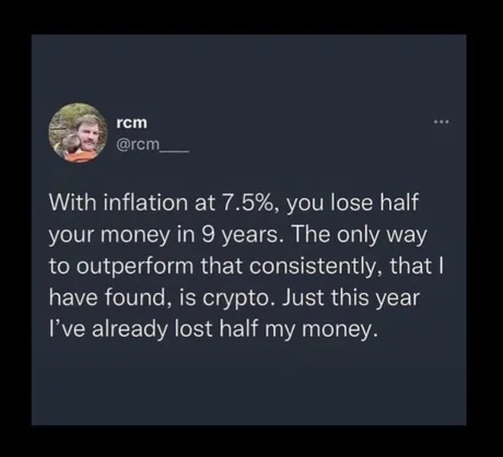 How to outperform inflation - meme