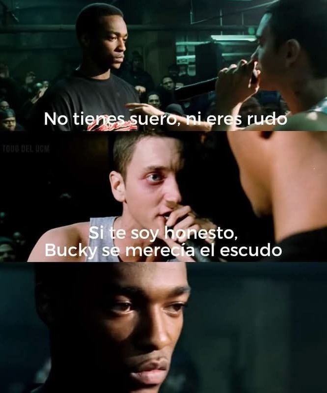 No tienes suero ni escudo pero Bucky sí se lo merecía - meme