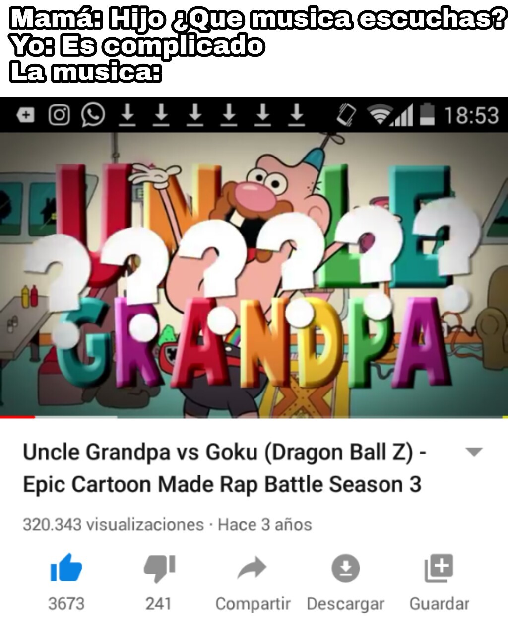 SPOILER: Tío Grandpa gana - meme