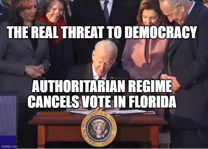 Florida Anoints Biden King - meme