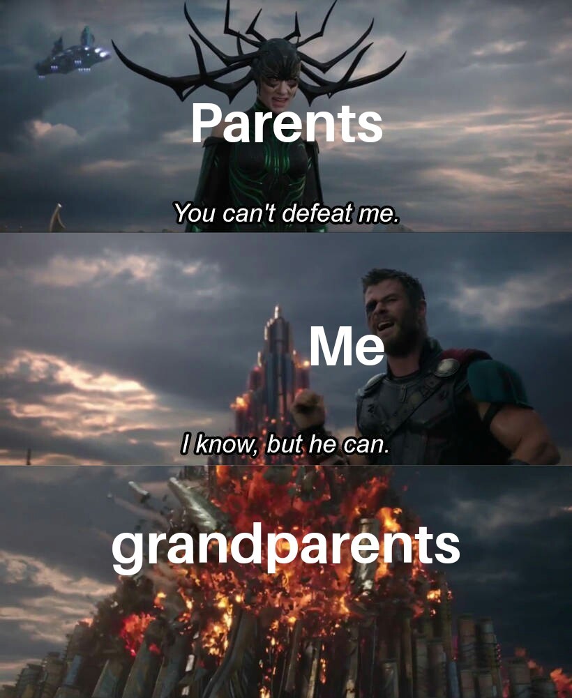 Grand parents are love - meme