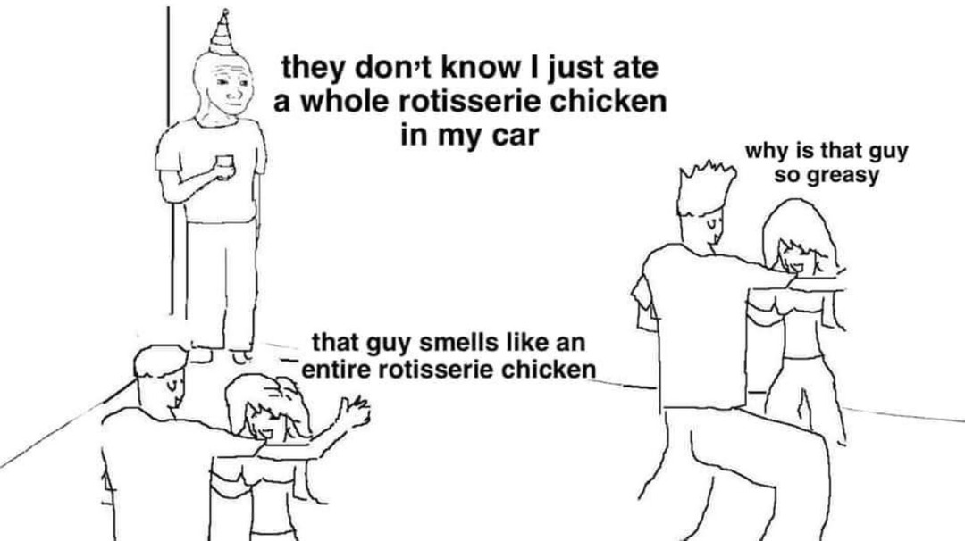 Rotisserie chicken - meme