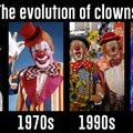 "Evolution" of clowns