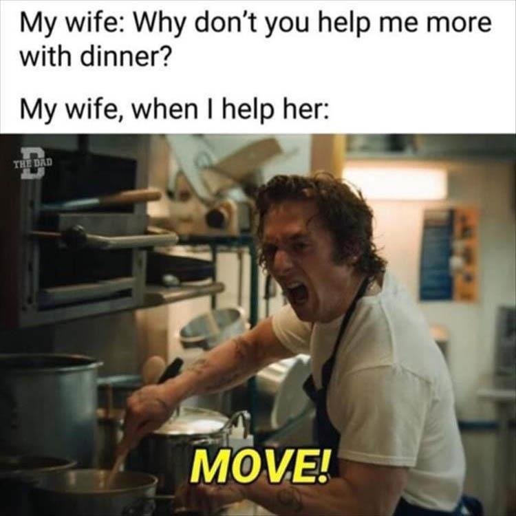 Helping (Sort of ) With Dinner - meme