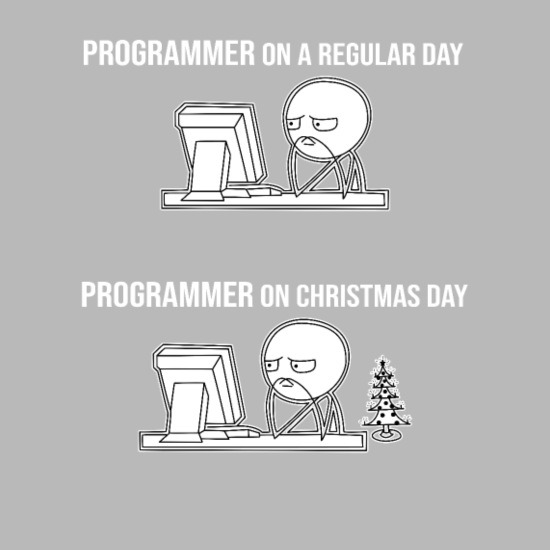 i am making pull requests on Christmas Day - meme