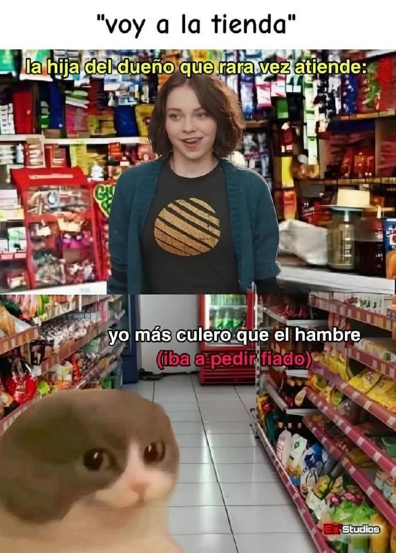 la hija del dueño atiende y yo me pongo más torpe que nunca - meme