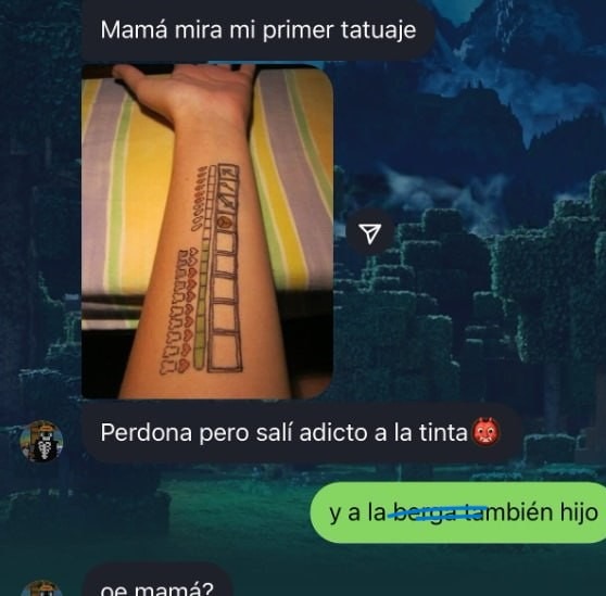 Mamá mira mi primer tatuaje… ya tengo 40 más - meme