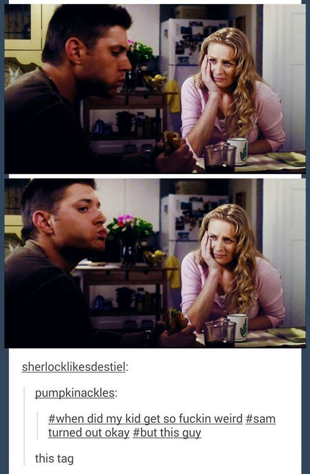 Sam and Dean have daddy issues - meme