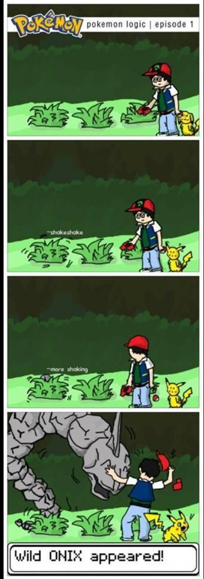 Lógica de pokemon - meme