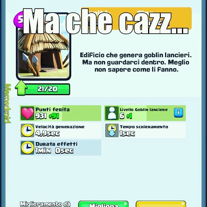 Clash royale birichino, lo screenshot lo fatto stesso io nel mio account di clash royale direttamente sul gioco quindi non è né repost ne copiata - meme