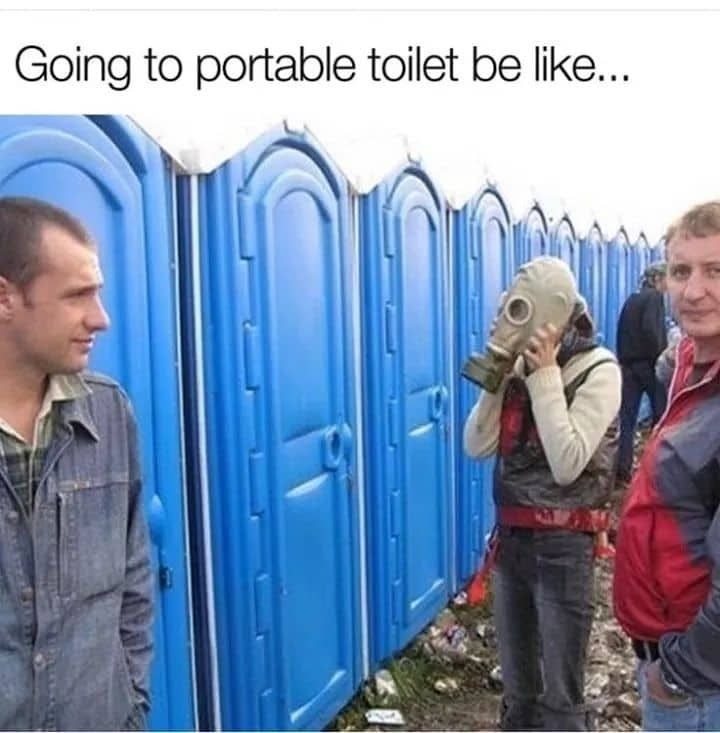 Portable toilets - meme