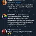 LGBTQP defending Satan