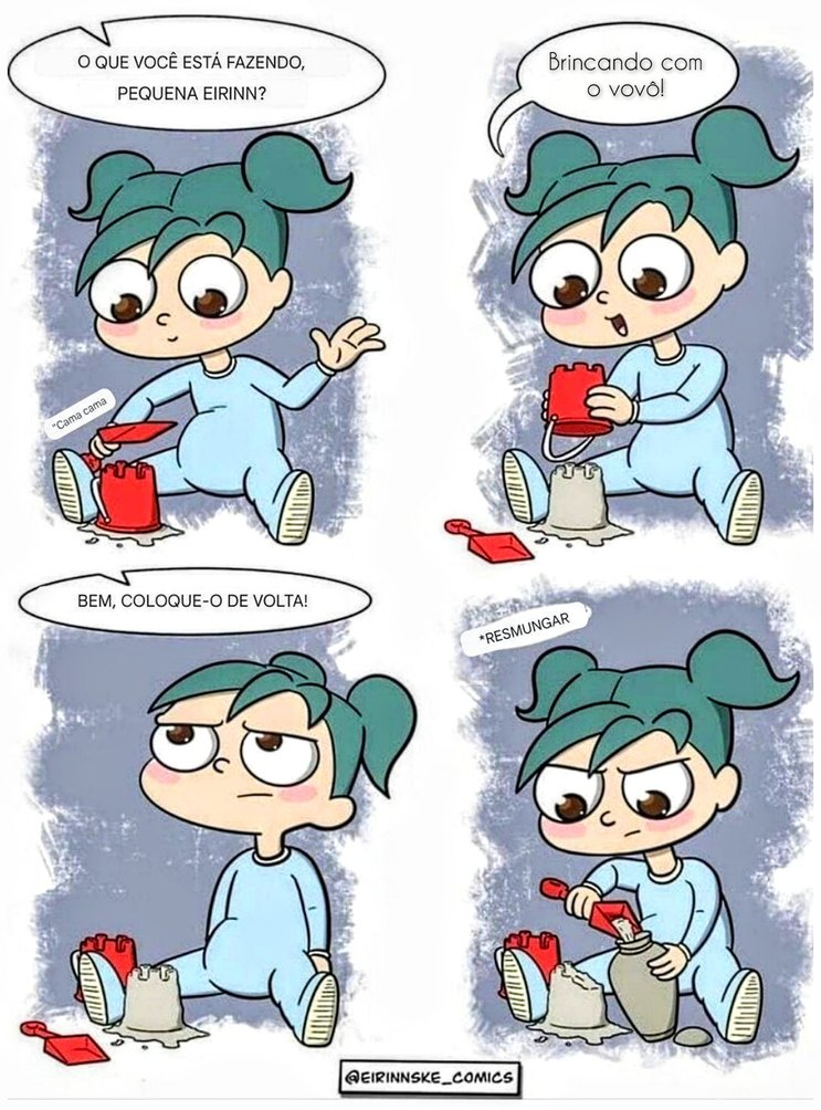 Brincando com o vô - meme