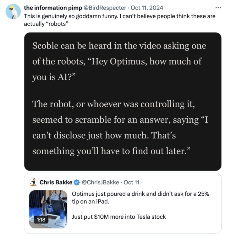 Tesla Optimus Robot meme