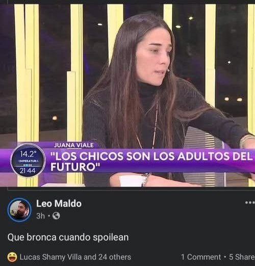 Spoiler: los niños del futuro también odiarán spoilers - meme