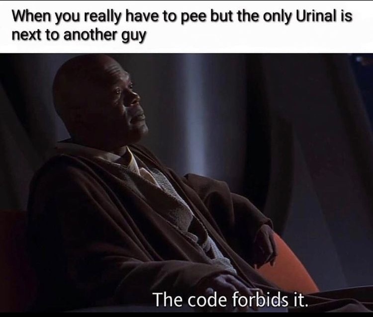 the code forbids it - meme