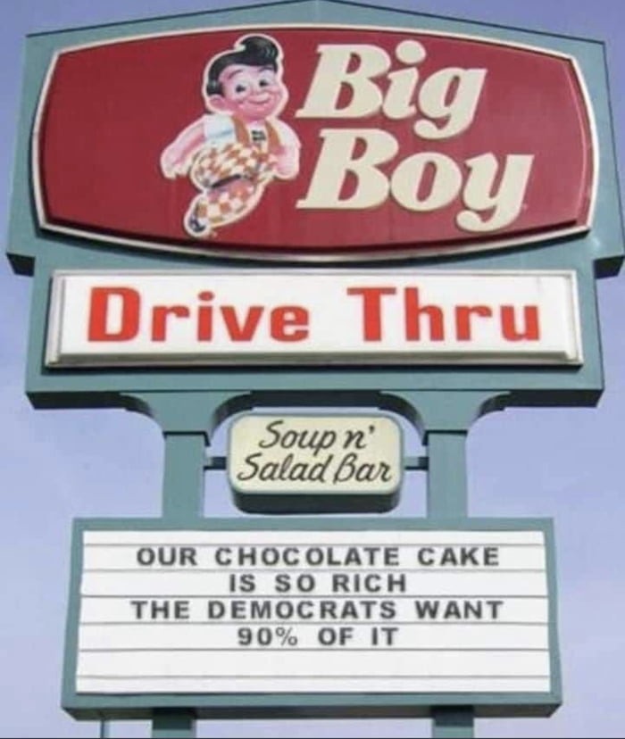 Big Boy against the big crooks in Washington - meme