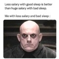 Less salary with good sleep?
