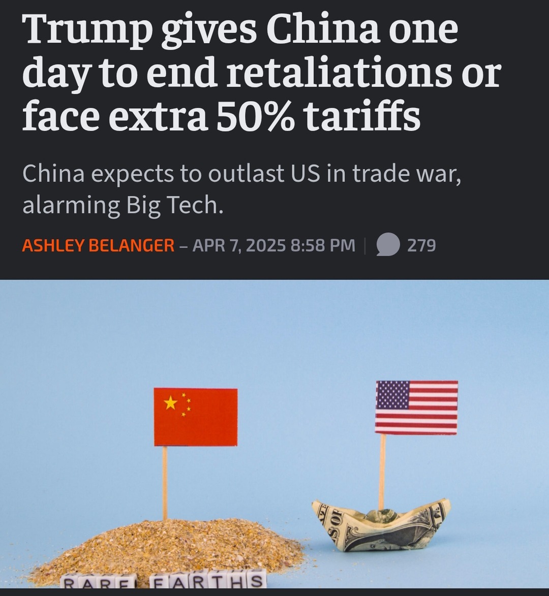 Trump sets trade war speedrun timer to 24 hours - meme