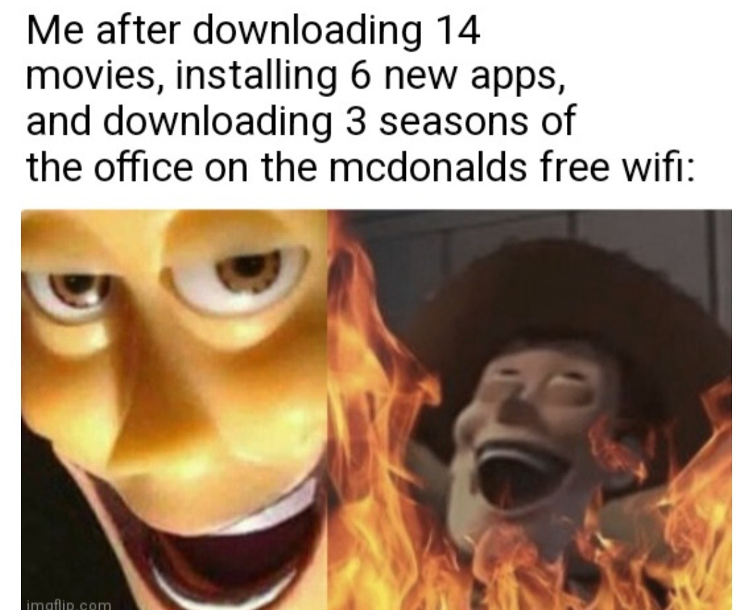 Mcdonalds free wifi - meme